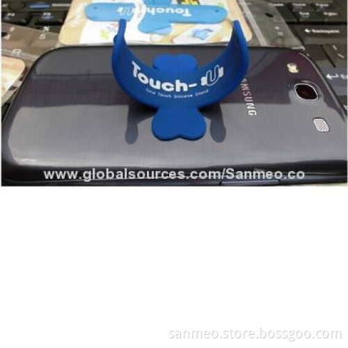 Universal Portable Touch U Silicone Stand Holder for iPhone, Smartphone, 10 ColorsNew